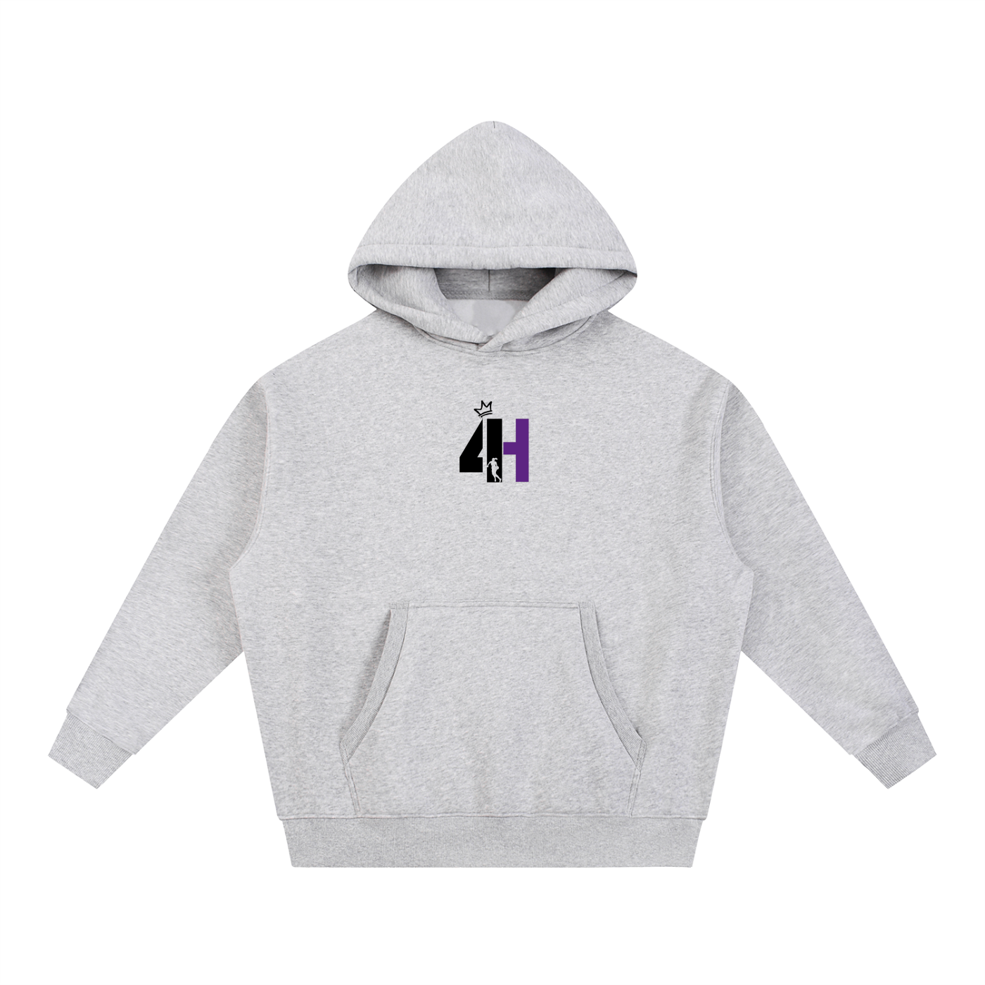 ADULT GREY HOODIE | QUEEN OF THE COURT